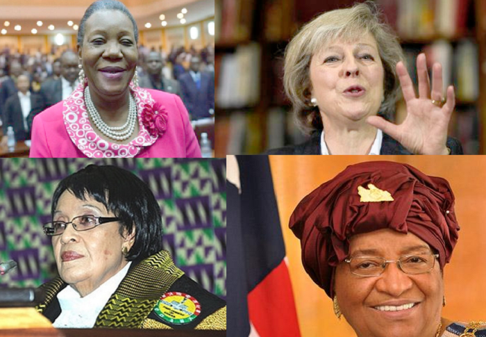 Catherine Samba-Panza, Mrs Theresa Mary May, Mrs Justice Joyce Adeline Bamford-Addo and Mrs Ellen Johnson Sirleaf Catherine Samba-Panza, Mrs Theresa Mary May, Mrs Justice Joyce Adeline Bamford-Addo and Mrs Ellen Johnson Sirleaf